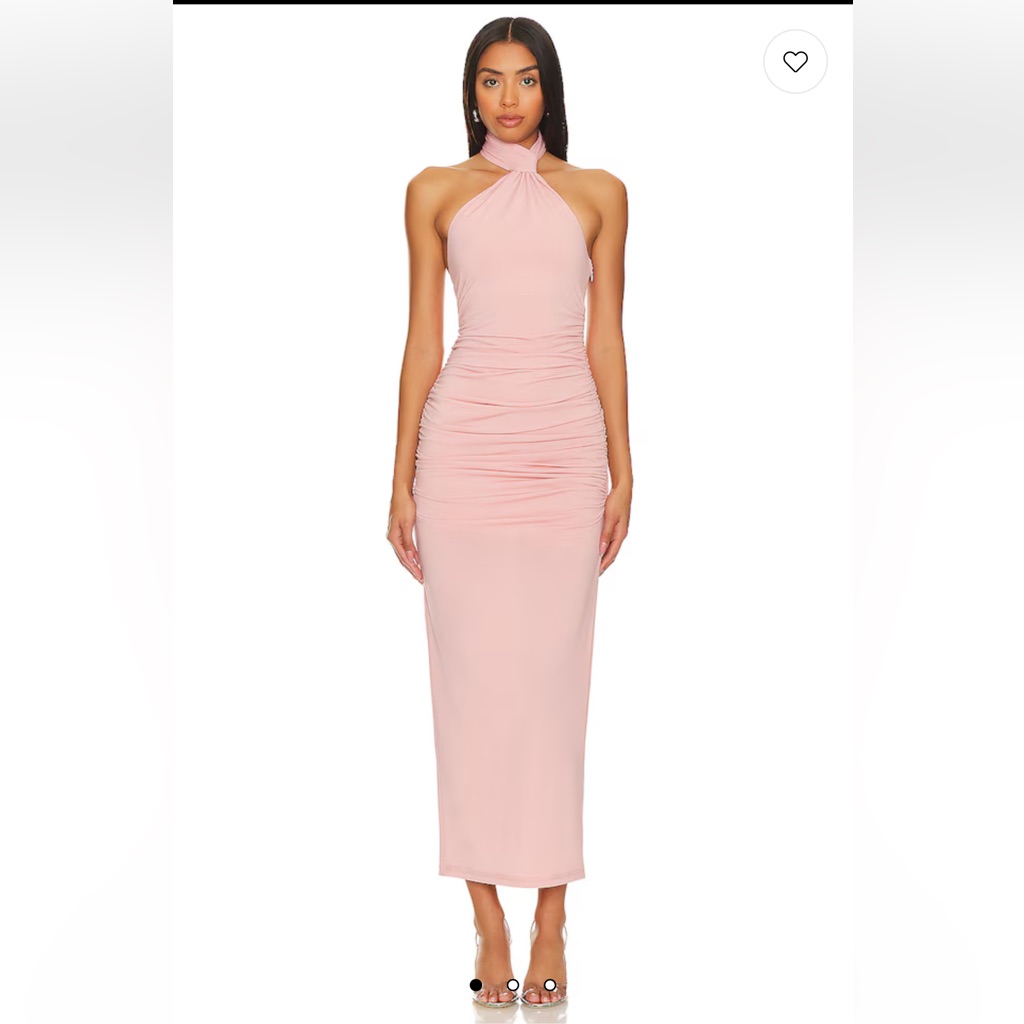 Jovie Midi Dress In Rose Pink Misha